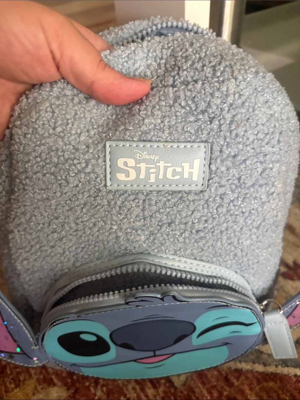 Mochila de Stich a Relieve Azul new set